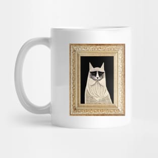 Edward Gorey-inspired Cat Portrait Mug